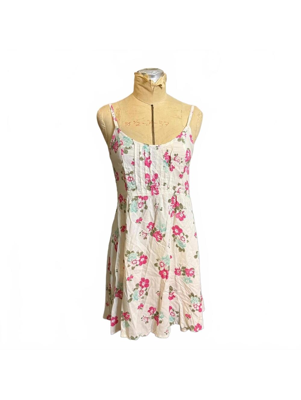 Hollister Co. Floral Dress with Lace Up Back